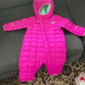 North face one piece coat for baby